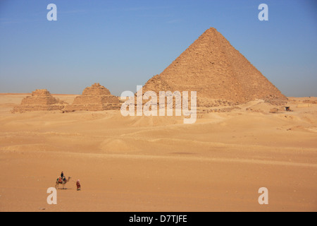 Pyramiden von Gizeh, Kairo, Ägypten Stockfoto