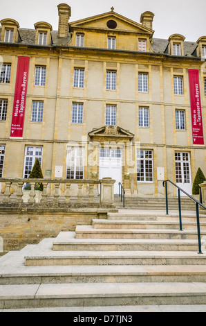 Bayeux Tapestry Museum, Bayeux, Normandie, Frankreich. Stockfoto