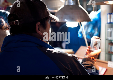 Blume, Vogel, Fische und Insekten Markt, Shanghai Stockfoto