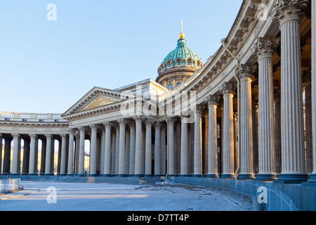 Kolonnade der Kasaner Kathedrale, St. Petersburg, Russland Stockfoto