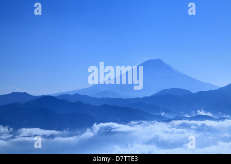 Fuji und Meer der Wolken Stockfoto