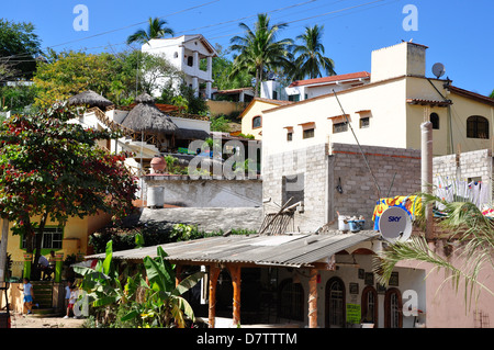 Am Waldesrand in Sayulita, Nayarit, Mexiko Stockfoto
