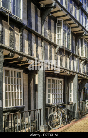 Das Stadtzentrum der historischen Stadt von Evesham in Worcestershire, England, Vereinigtes Königreich Stockfoto