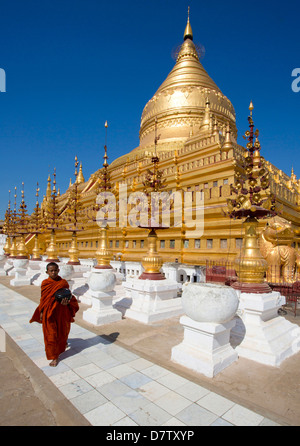 Shwezigon Pagode, Nyaung U, Bagan, Myanmar Stockfoto
