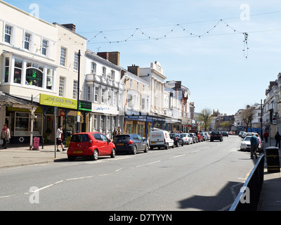 Mostyn Street in der Innenstadt von Llandudno Wales UK Stockfoto