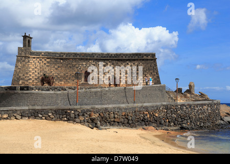 San Gabriel Burg, Arrecife, Lanzarote Insel, Kanaren, Spanien, Atlantik Stockfoto