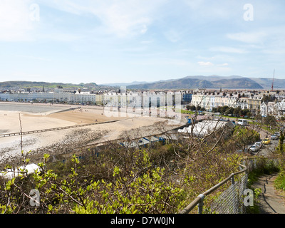 Der Strand und der Promenade in Llandudno North Wales UK Stockfoto