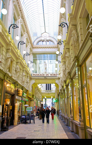 Shopping Arcade, Passage Du Nord, Brüssel, Belgien Stockfoto