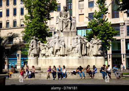 Vörösmarty-Platz, Vaci Utca, Budapest, Ungarn Stockfoto