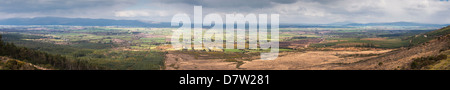 Panorama, einschließlich Slievenamon und Galty und Comeragh Mountains von Vee, Knockmealdown Bergen County Tipperary Stockfoto