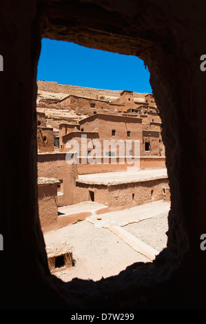 Im Kasbah Ait Ben Haddou, UNESCO-Weltkulturerbe in der Nähe von Ouarzazate, Marokko, Nordafrika Stockfoto