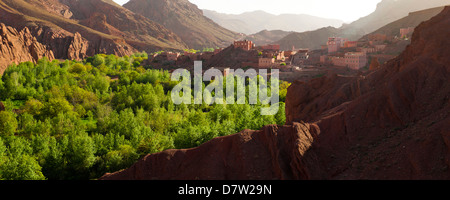 Panorama-Foto von Dades Schlucht, Marokko, Nordafrika Stockfoto