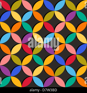 Nahtlose geometrische Muster mit bunten Elementen Stockfoto