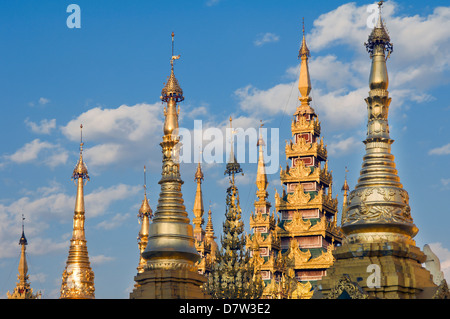 Nördlichen Terrasse, Shwedagon-Pagode, Rangun (Yangon), Burma (Myanmar) Stockfoto