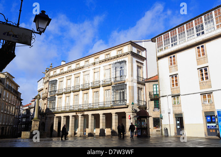 Pescadería Vella Plaza in Old Town, Santiago De Compostela, Galicien, Spanien Stockfoto