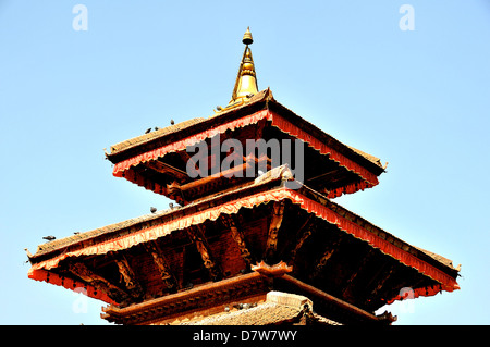 Tempel-Details Durbar Square Kathmandu-Nepal Stockfoto