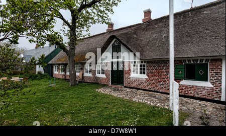 Traditionelles Haus in Sonderho auf der dänischen Insel Fanø Stockfoto