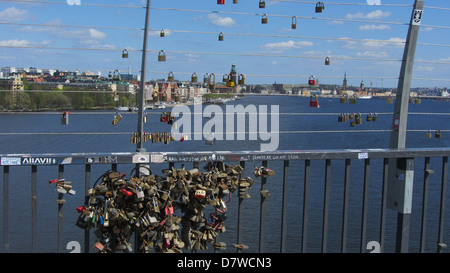 Västerbron der westlichen Brücke Stockholm Schweden Stockfoto