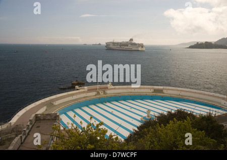 Brittany Ferries, Pont Aven bei der Abfahrt nach Plymouth Stockfoto