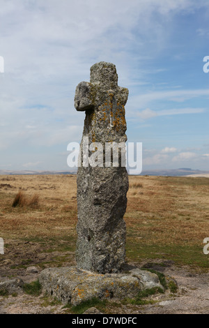 Hörner Kreuz auf Dartmoor Stockfoto