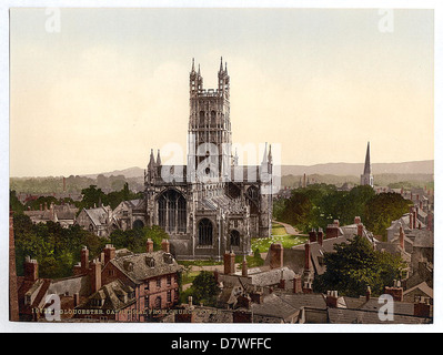 [Dom vom Kirchturm, Gloucester, England] (LOC) Stockfoto