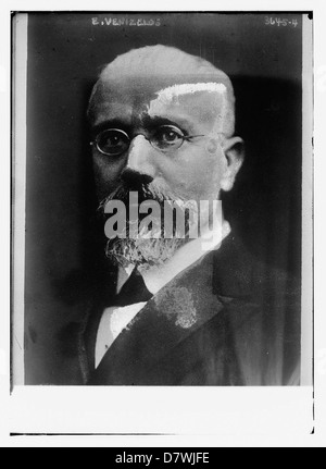 Ein Porträt von Eleftherios Venizelos, einer Schlüsselfigur der griechischen Politik und Geschichte, aufgenommen von der Library of Congress. Venizelos war Premierminister und Revolutionär, bekannt für seine Rolle bei der Modernisierung Griechenlands und der Gestaltung der politischen Landschaft des 20. Jahrhunderts. Stockfoto