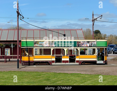 Seaton Straßenbahn Startnummer 10 gemalt in Glasgow Livree Devon England uk Stockfoto