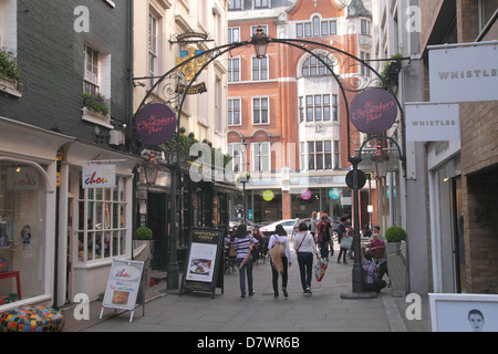 St. Christopher-Platz im Londoner West End Stockfoto