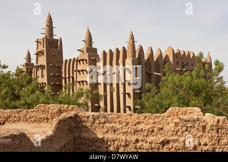 Die große Moschee von Mopti in Mali, Westafrika Stockfoto