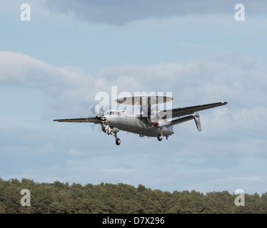 Französische Marine E - 2C Hawkeye engagiert im Vereinigten Königreich basierte Übung Joint Warrior April 2013.   SCO 9097 Stockfoto