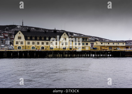 Der Hafen von Harstad, Norwegen Stockfoto