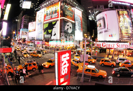 New York City Straßen, Times square Stockfoto