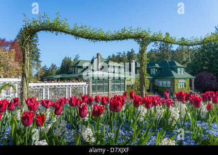 Buitchart Gärten, Brentwood Bay, Greater Victoria, Britisch-Kolumbien, Kanada Stockfoto