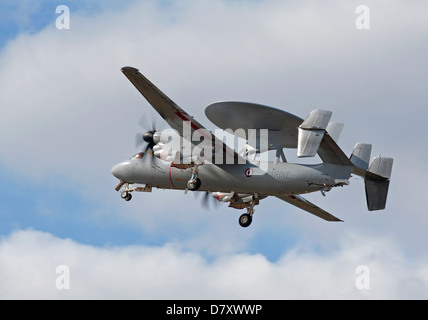 Französische Marine E - 2C Hawkeye engagiert im Vereinigten Königreich basierte Übung Joint Warrior April 2013.   SCO 9098 Stockfoto