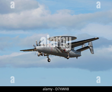 Französische Marine E - 2C Hawkeye engagiert im Vereinigten Königreich basierte Übung Joint Warrior April 2013.   SCO 9099 Stockfoto