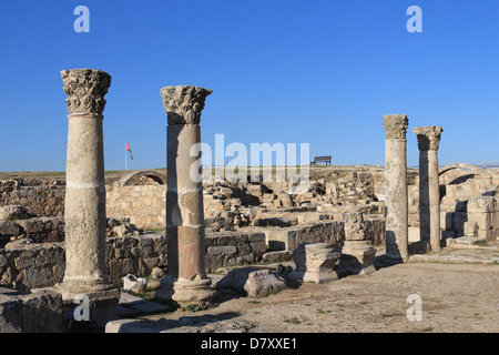 Blick auf die Zitadelle von Amman, Jordanien, Naher Osten Stockfoto