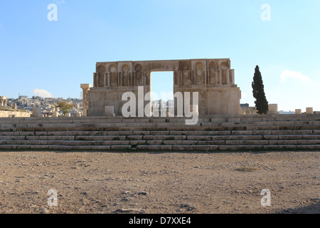 Blick auf die Zitadelle von Amman, Jordanien, Naher Osten Stockfoto