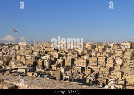 Blick auf die Zitadelle von Amman, Jordanien, Naher Osten Stockfoto