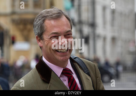 Westminster, London, UK. 15. Mai 2013. Die UKIP Führer Nigel Farage in Westminster, London, UK. Bildnachweis: Jeff Gilbert /Alamy Live-Nachrichten Stockfoto