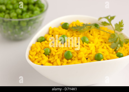 Poha-geschlagen Reis und Gemüse Stockfoto