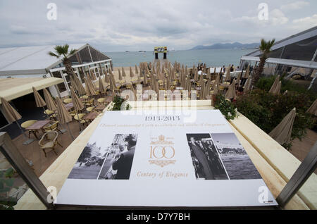 CANNES, Frankreich-Mai 14: the Carlton Hotel feiert in diesem Jahr der 100. Geburtstag während l im 14. Mai 2013, in Cannes, Frankreich. Bildnachweis: Jonatha Borzicchi Redaktion/Alamy Live-Nachrichten Stockfoto