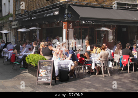 Speisesaal im Sofra Turkish Restaurant St. Christopher's Place London Stockfoto