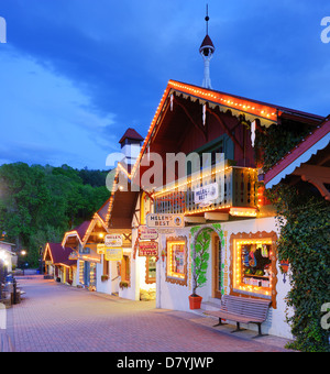 Bayerischen Stil Geschäfte in Helen, Georgia, USA. Stockfoto