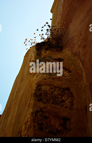 Monemvasia ist eine mächtige mittelalterliche Festungsstadt in Griechenland befindet sich auf einer kleinen Halbinsel vor der Ostküste des Peloponnes. Stockfoto