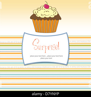 Geburtstag Cupcake Stockfoto