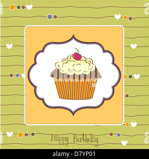 Geburtstag Cupcake Stockfoto