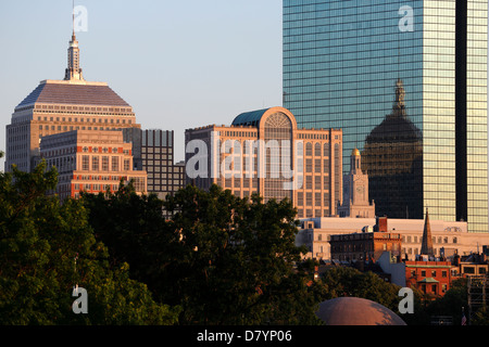 Skyline von Boston Back Bay Stockfoto