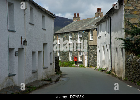 Das Dorf Rosthwaite, Borrowdale, Nationalpark Lake District, Cumbria, England UK Stockfoto