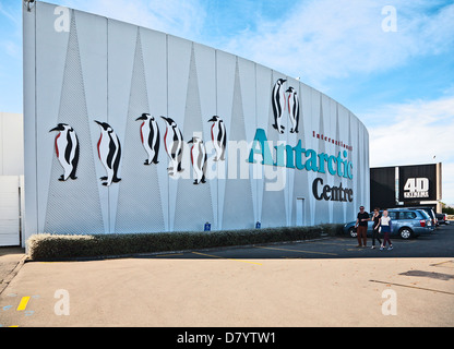 Das International Antarctic Besucherzentrum in Christchurch, Südinsel, Neuseeland. Stockfoto