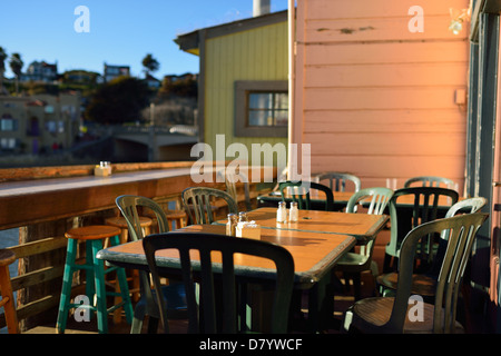 Nebelbank Bar - Capitola Strandort, California Stockfoto